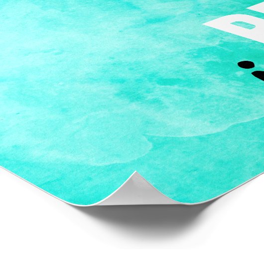 あなた信じ自身ロータスマンダラターコイズ ポスター (角)