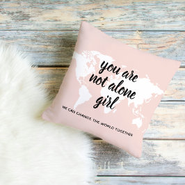 あなた前向きは一人の女の子モチベーション引用文 アウトドアクッション