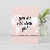 あなた前向きは一人の女の子モチベーション引用文 シーズンカード (スタンド正面)