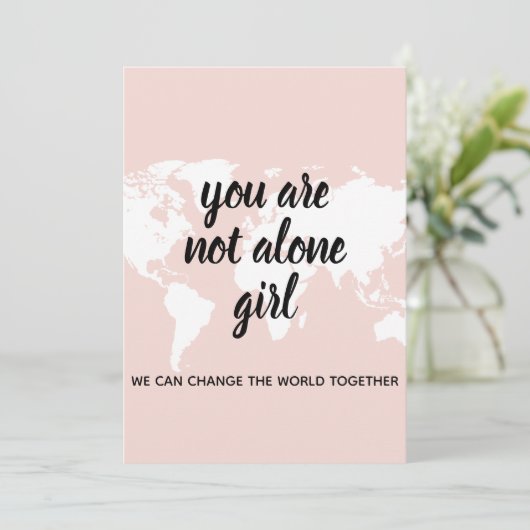 あなた前向きは一人の女の子モチベーション引用文 シーズンカード (スタンド正面)