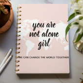 あなた前向きは一人の女の子モチベーション引用文 ノートブック