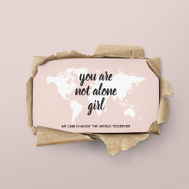 あなた前向きは一人の女の子モチベーション引用文 名刺