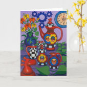 あなた及び私のための茶 カード (黄色い花)