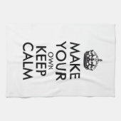 あなた専有物に平静-黒--を保たせます キッチンタオル (横)