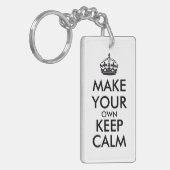 あなた専有物に平静-黒--を保たせます キーホルダー (正面左)