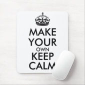 あなた専有物に平静-黒--を保たせます マウスパッド (マウス)