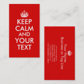 あなた専有物に穏やかなことわざをあなたの文字を加えるために保たせます 名刺 (正面/裏面)