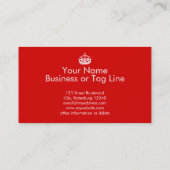 あなた専有物に穏やかなことわざをあなたの文字を加えるために保たせます 名刺 (裏面)