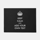 あなた専有物に穏やかなプロダクト白黒を保たせます ドアマット (正面)