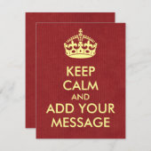 あなた専有物に穏やかな招待状カードを保たせます 招待状 (正面/裏面)