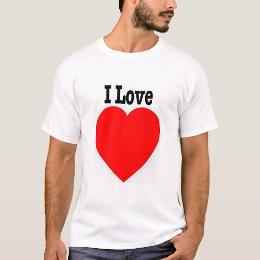 あなた専有物にI愛(ハート)デザインをして下さい Tシャツ (正面)