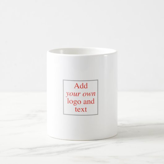 あなた専有物をのテンプレート個人化して下さい、カスタマイズ、作成して下さい コーヒーマグカップ (中央)