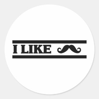 あなた専有物をカスタマイズ: 私はStacheを好みます ラウンドシール