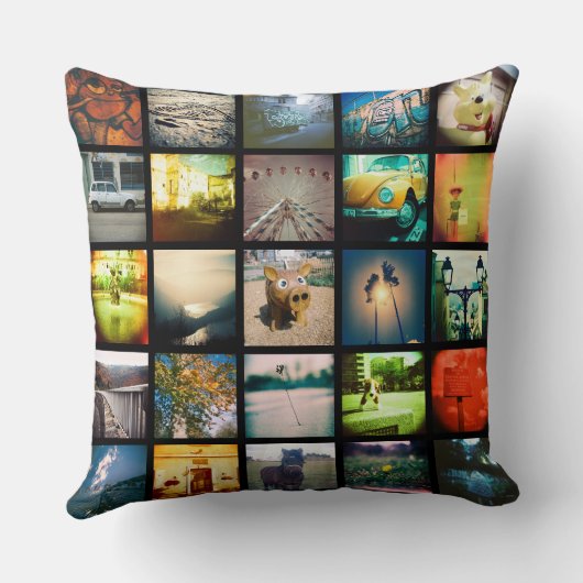 あなた専有物をユニークな、元のinstagram作成して下さい クッション (裏面)