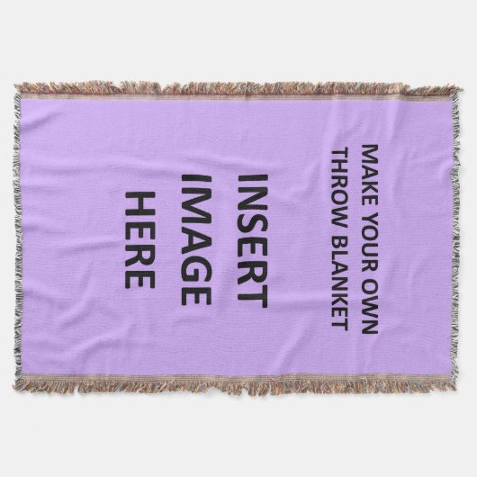 あなた専有物を作るカスタムなブランケットのテンプレート スローブランケット (正面)