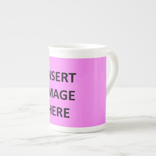 あなた専有物を作るカスタムな骨灰磁器のマグのテンプレート ボーンチャイナマグカップ (正面右)