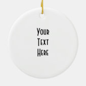 あなた専有物を作成して下さい: あなた自身のカスタムを設計して下さい セラミックオーナメント (裏面)
