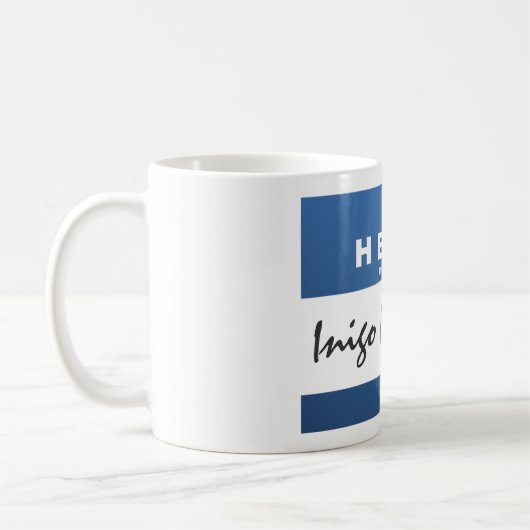 あなた専有物を作成して下さい"こんにちは私の名前によってがある…" マグ (左)