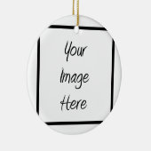 あなた専有物を作成して下さい-ブランクをカスタマイズ セラミックオーナメント (右)