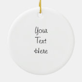 あなた専有物を作成して下さい-ブランクをカスタマイズ セラミックオーナメント (裏面)
