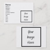 あなた専有物を作成して下さい-ブランクをカスタマイズ 名刺 (正面/裏面)