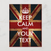 あなた専有物を保ちましたり平静を及び続けていきます作成して下さい(英国国旗) ポストカード (正面)