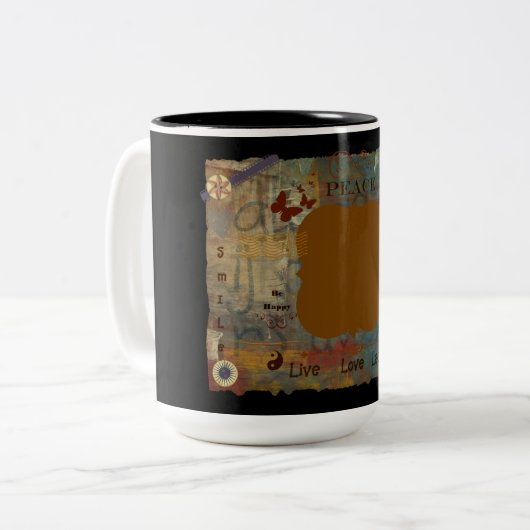 あなた専有物を加えて下さい ツートーンマグカップ (正面左)