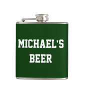 あなた専有物を加えますあなたの一流ビールを作成して下さい フラスク (正面)