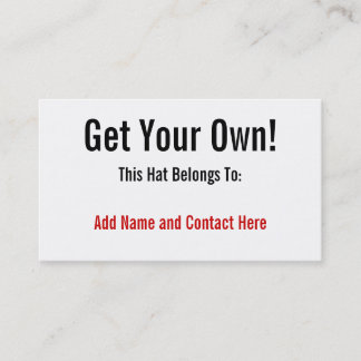 あなた専有物を得て下さい! 名刺