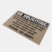 あなた専有物を懇願の印カスタマイズ ドアマット (アングル)