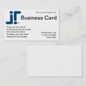 あなた専有物を気にして下さい 名刺 (正面/裏面)