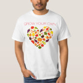 あなた専有物を育てて下さい Tシャツ (正面)