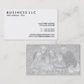 あなた専有物を設計して下さい: 白黒を嘆いて下さい。 名刺 (正面/裏面)