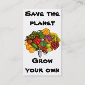 あなた専有物を(白で)、名刺育てて下さい 名刺 (裏面)