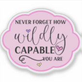 あなた忘れがピンクのハートであるかどうか シール (正面)