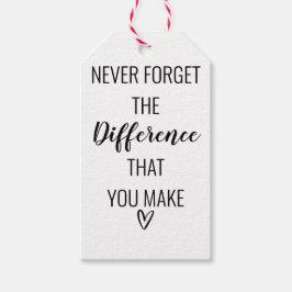 あなた忘れが作る違いは決して ギフトタグ