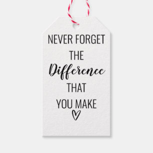 あなた忘れが作る違いは決して ギフトタグ