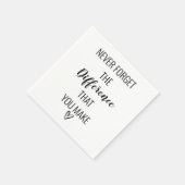 あなた忘れが作る違いは決して スタンダードカクテルナプキン (角)