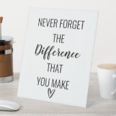 あなた忘れが作る違いは決して 台座サイン (インサイチュ)