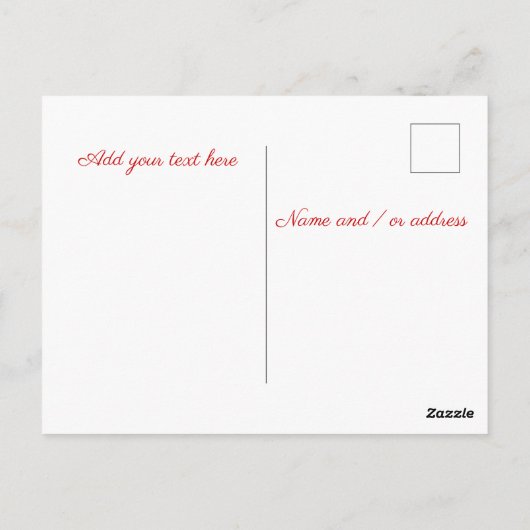 あなた恋しく思のロマンチックな赤いバラの写真パーソナライズされた ポストカード (裏面)