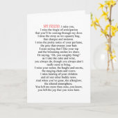 あなた恋しく思の友情カード カード (黄色い花)