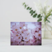 あなた恋しく思はさくらんぼの花のポストカード ポストカード (スタンド正面)