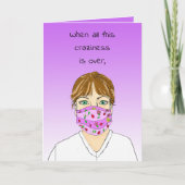 あなた恋しく思は自分の社会的距離を分離 カード (正面)