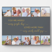 あなた恋しく思は詩グレーの思い出数々の写真 フォトプラーク (正面)