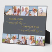 あなた恋しく思は詩グレーの思い出数々の写真 フォトプラーク (側面)