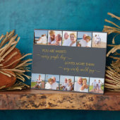 あなた恋しく思は詩グレーの思い出数々の写真 フォトプラーク (側面)