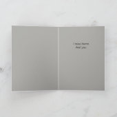 あなた恋しく思は、ここは田舎のフェンケポストの静かな場所だ カード (内部)