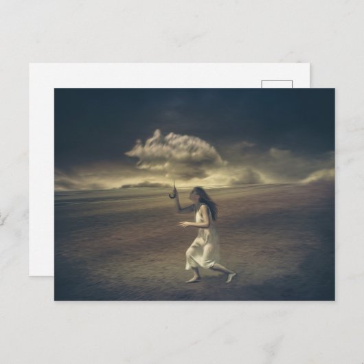 あなた恋しく思やファンタジー芸術なしで暗い ポストカード (正面/裏面)