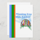 あなた恋しく思イースターのグリーティングカード シーズンカード (正面/裏面)