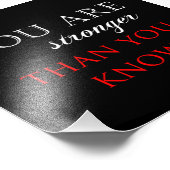 あなた感動的が知っているより強い引用文 フォトプリント            (角)